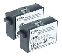 vhbw 2x batteria compatibile con Garmin Virb 360 videocamera camcorder (1250mAh, 3,8V, Li-Ion)