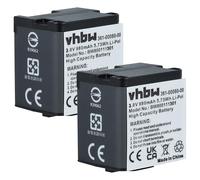 vhbw 2x batteria compatibile con Garmin Virb X, X compact, XE videocamera camcorder (980mAh, 3,8V, Li-Poly)