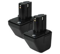 vhbw 2x batteria compatibile con Gesipa Powerbird 12 V utensile elettrico, utensile per montare rivetti ciechi (2000 mAh, NiMH, 12 V)