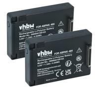 vhbw 2x batteria compatibile con GoPro Hero 4 White | videocamera camcorder (1240mAh, 3,8V, Li-Poly)