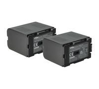 vhbw 2x batteria compatibile con Hitachi AG-DVC15, DZ-MV200A, DZ-MV200E, DZ-MV208E videocamera camcorder (3200mAh, 7,2V, Li-Ion)