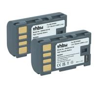 vhbw 2x batteria compatibile con JVC GR-D720EX, GR-D740, GR-D740EX, GR-D725 videocamera camcorder (750mAh, 7,4V, Li-Ion) con infochip