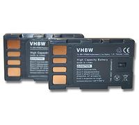 vhbw 2x batteria compatibile con JVC GZ-HD40ex, GZ-HD5, GZ-HD320BEU, GZ-HD40 videocamera camcorder (750mAh, 7,4V, Li-Ion) con infochip