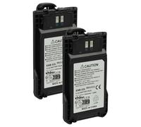 vhbw 2x batteria compatibile con Kenwood TK-3000T, TK-3000M2, TK-3000M, TK-3501 radio (1000mAh, 7,4V, Li-Ion) + clip