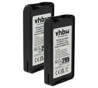 vhbw 2x batteria compatibile con Kenwood TK-3168, TK-3148, TK-3160M, TK-3160E, TK-3140E, TK-3160 radio (2000mAh, 7,4V, Li-Ion)