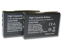 vhbw 2x batteria compatibile con Kyocera Yashica Contax TVS DIGITAL, TVS fotocamera (1600mAh, 3,7V, Li-Ion)