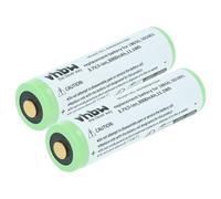 vhbw 2x batteria compatibile con Ledlenser ML4, P5R Core, MH4 torcia, lampada da elmetto (3Ah, 3,7V, Li-Ion)
