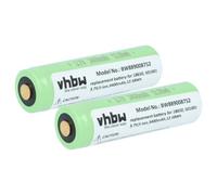 vhbw 2x batteria compatibile con Ledlenser P6R Core QC Edition 2021 | per P6R Core Edition 2020 torcia, lampada da elmetto (3400mAh, 3,7V, Li-Ion)