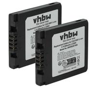 vhbw 2x batteria compatibile con Leica D-Lux fotocamera (500mAh, 3,6V, Li-Ion)