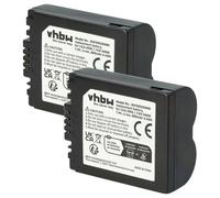 vhbw 2x batteria compatibile con Leica V-Lux 1 fotocamera (600mAh, 7,2V, Li-Ion)