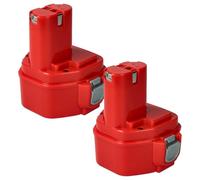 vhbw 2x Batteria compatibile con Makita 6270DWE, 6270DWPE, 6271D, 6271DWAE, 6271DWAET2, 6271DWALE, 6271DWE attrezzi da lavoro (3000mAh NiMH 12V)