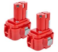 vhbw 2x batteria compatibile con Makita 6400D, 6400DW, 6221DW, 6221DWE, 6703D, 6703DW, 6702D, 6702DW, 6704D utensile elettrico (3000 mAh, NiMH, 9,6 V)