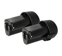 vhbw 2x batteria compatibile con Makita HP330DWLE, HS300D, HS300, HS300DW, HP330D, HP330DWE, HP330W utensile elettrico (2000 mAh, Li-Ion, 10,8 V)