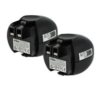 vhbw 2x batteria compatibile con Metabo 600059510, Powergrip 2, 6.27000.00, 6.02410.50 utensile elettrico (2100 mAh, NiMH, 4,8 V)