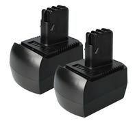 vhbw 2x batteria compatibile con Metabo BZ 12 SP, SSP 12, BSZ 12 Impuls, BSZ 12 Premium, BS 12 SP, BSZ 12 utensile elettrico (1500 mAh, NiMH, 12 V)