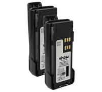 vhbw 2x batteria compatibile con Motorola DP4800, DP4800e, DP4601e, DP4801 radio (3000mAh, 7,2V, Li-Ion) + clip