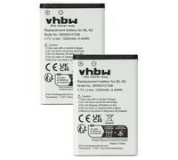 vhbw 2x batteria compatibile con Nokia N71, N91, N72, C2, C1-02, E50, C2-01, N-Gage N70, E60 smartphone cellulare (1200mAh, 3,7V, Li-Ion)