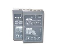 vhbw 2x batteria compatibile con Olympus OM-D E-M10 Mark III, E-M5 Mark III, E-M10 Mark IV fotocamera digitale DSLR (900mAh, 7,2V, Li-Ion)