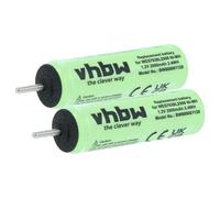 vhbw 2x batteria compatibile con Panasonic ES-SV41, EW1211, EW1311, EWDJ40 rasoio elettrico (2000mAh, 1,2V, NiMH)