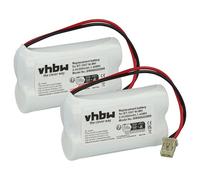 vhbw 2x batteria compatibile con Panasonic KX-TG4000B(Handset), KX-TGA200, KX-TGA400, KX-TG4000B telefono fisso cordless (600mAh, 2,4V, NiMH)