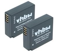 vhbw 2x batteria compatibile con Panasonic Lumix DC-G100, DMC-GF3CK, DC-G100D, DMC-GF3C, DC-TZ91, DMC-GF3 fotocamera (750mAh, 7,2V, Li-Ion)