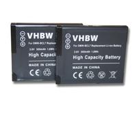 vhbw 2x batteria compatibile con Panasonic Lumix DMC-FH10P, DMC-FH10V, DMC-FS50, DMC-FS50K, DMC-FS50P fotocamera (500mAh, 3,6V, Li-Ion)
