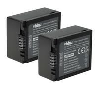 vhbw 2x batteria compatibile con Panasonic Lumix DMC-GF1K, DMC-GH1, DMC-G2W, DMC-GF1C, DMC-GF1, DMC-GH1K fotocamera (1000mAh, 7,2V, Li-Ion)