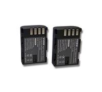 vhbw 2x batteria compatibile con Panasonic Lumix DMC-GH3K BODY, DMC-GH3GK, DMC-GH3HGK, DMC-GH3H, DMC-GH3AGK fotocamera (2000mAh, 7,2V, Li-Ion)