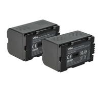vhbw 2x batteria compatibile con Panasonic NV-MX8, NV-MX7, NV-MX500 videocamera camcorder (1700mAh, 7,2V, Li-Ion)