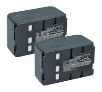 vhbw 2x batteria compatibile con Panasonic NV-VX55EG | videocamera camcorder (2400mAh, 4,8V, NiMH)