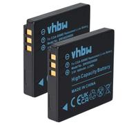 vhbw 2x batteria compatibile con Panasonic SDR-SW21 fotocamera (600mAh, 3,6V, Li-Ion)