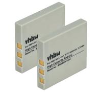 vhbw 2x batteria compatibile con Rollei DB60 fotocamera (500mAh, 3,6V, Li-Ion)