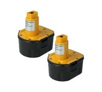 vhbw 2x Batteria compatibile con Roller Exparo 12V, Mini-ACC, Multi-Press, Multi-Press ACC attrezzi da lavoro (2000mAh, 12V, NiMH)