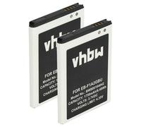 vhbw 2x batteria compatibile con Samsung Galaxy Style M340S smartphone cellulare (1750mAh, 3,7V, Li-Ion)