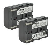 vhbw 2x batteria compatibile con Samsung VP-D352, VP-D453, VP-D34, VP-D39, VP-D55, VP-D390, VP-D530 videocamera camcorder (600mAh, 7,2V, Li-Ion)