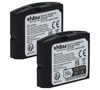vhbw 2x batteria compatibile con Sennheiser Set 830 S, Set 830 TV, Set 840, Set 840 S, Set 840 TV auricolari cuffie wireless (140mAh, 3,7V, Li-Poly)