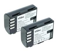 vhbw 2x batteria compatibile con Sigma SD Quattro fotocamera (2000mAh, 7,2V, Li-Ion)