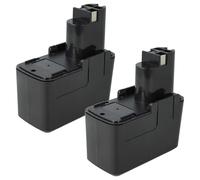 vhbw 2x batteria compatibile con Skil B 2110, B 2109k, B 2220, B 2109, B 2100 utensile (2000 mAh, NiMH, 9,6 V)