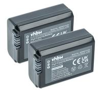 vhbw 2x batteria compatibile con Sony Alpha 3000, 5000, 5100, 6000 fotocamera digitale DSLR (950mAh, 7,2V, Li-Ion) con infochip