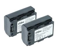 vhbw 2x batteria compatibile con Sony Alpha A7S III, A9R, A9S, A9 | per ILCE-6600, ILCE-6700, A7 V, A7R Mark 3 fotocamera (1600mAh, 7,2V, Li-Poly)