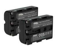 vhbw 2x batteria compatibile con Sony Alpha DSLR-A550L, DSLR-A550Y, DSLR-A580, DSLR-A580L, DSLR-A580Y fotocamera DSLR (1200mAh, 7,2V, Li-Ion)