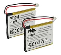vhbw 2x batteria compatibile con Sony CUH-ZCT1E, CUH-ZCT1H, CUH-ZCT1U, Dualshock 4 controller (1300mAh, 3,7V, Li-Poly)