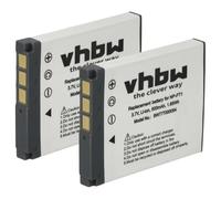 vhbw 2x batteria compatibile con Sony Cybershot DSC-M2, DSC-L1, DSC-L1B, DSC-L1LJ, DSC-T1, DSC-L1R, DSC-M1 fotocamera (500mAh, 3,6V, Li-Ion)