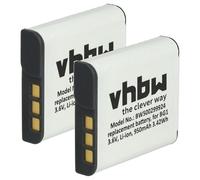 vhbw 2x batteria compatibile con Sony Cybershot DSC-N2, DSC-T20, DSC-T25, DSC-T100, DSC-W100, DSC-W110 fotocamera (950mAh, 3,6V, Li-Ion)