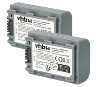 vhbw 2x batteria compatibile con Sony DCR-DVD405, DCR-DVD403E, DCR-DVD403, DCR-DVD404E, DCR-DVD404 videocamera camcorder (500mAh, 7,2V, Li-Ion)