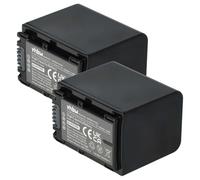 vhbw 2x batteria compatibile con Sony DCR-SR47E, DCR-SR48E, DCR-SR55E videocamera camcorder (1300mAh, 7,2V, Li-Ion) con infochip