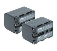 vhbw 2x batteria compatibile con Sony DCR-TRV240, DCR-TRV245, DCR-TRV25, DCR-TRV24, DCR-TRV250 videocamera camcorder (2000mAh, 7,2V, Li-Ion)