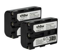 vhbw 2x batteria compatibile con Sony DCR-TRV8, DCR-TRV80, DCR-TRV830, DCR-TRV840, DCR-TRV80E videocamera camcorder (1400mAh, 7,4V, Li-Ion)