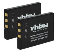 vhbw 2x batteria compatibile con Trust 922Z fotocamera (1000mAh, 3,6V, Li-Ion)