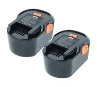 vhbw 2x batteria compatibile con Würth Master SD 14.4 utensile (3000 mAh, NiMH, 14,4 V)